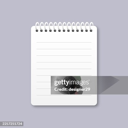 Notepad icon vector design Notepad icon vector design