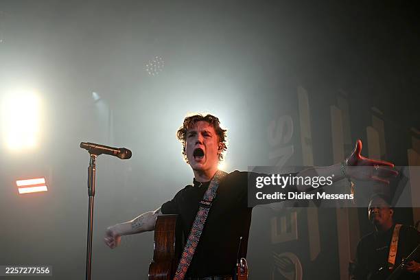 Performs at the Eurosonic Noorderslag Festival on January 17, 2025 in Groningen, Netherlands.
