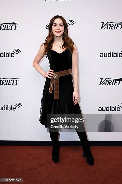 Kiernan Shipka at The Variety Studio during the 2026 Sundance Film Festival Presented by Audible at Audible Listening Lodge on January 23, 2026 in...