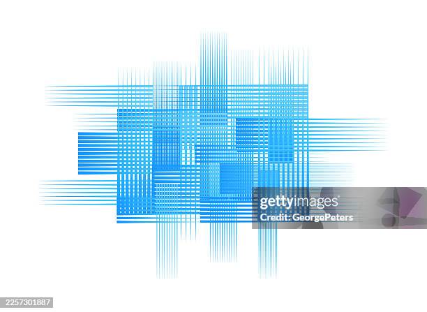 multi layered striped rectangles abstract background - overlapping rectangles stock illustrations
