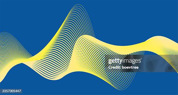 fluidity gradient wave wire line technology background - data stream abstract stock illustrations