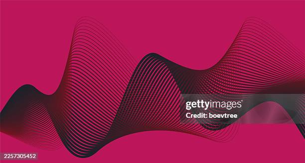 fluidity gradient wave wire line technology background - fibre optic broadband stock illustrations