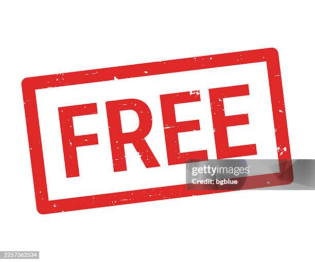 free - red rubber stamp on white background - free stock illustrations