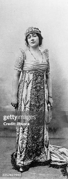 jane hading as josephine, more than queen (play) - ballet performance stock illustrations