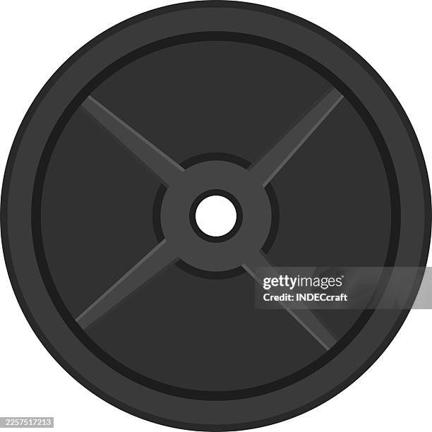 weight plates gym - dips exercise stock illustrations