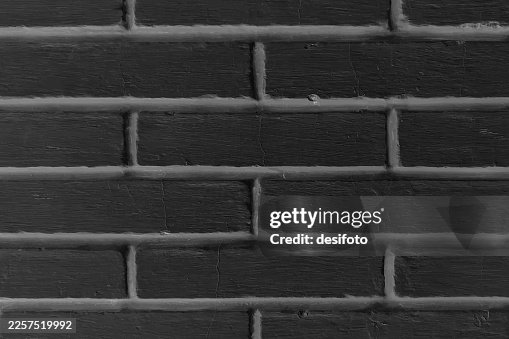 Black colored brick wall horizontal vector background Black colored brick wall horizontal vector background