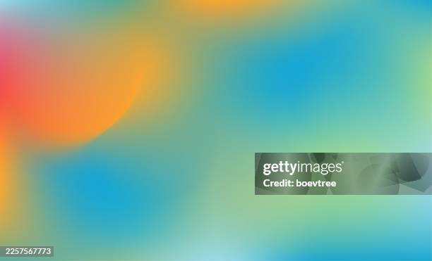 red yellow blue liquid gradient blur background - warm background stock illustrations