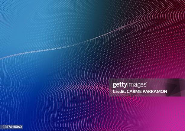 abstract digital landscape. data and the future. the movement, processing, and transformation of information - wireframe landscape stock illustrations