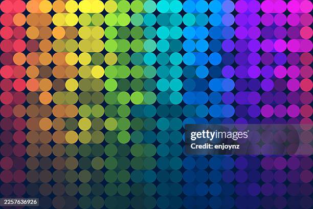 ilustraciones, imágenes clip art, dibujos animados e iconos de stock de fondo de puntos de datos arcoíris sin costuras - símbolo del orgullo gay