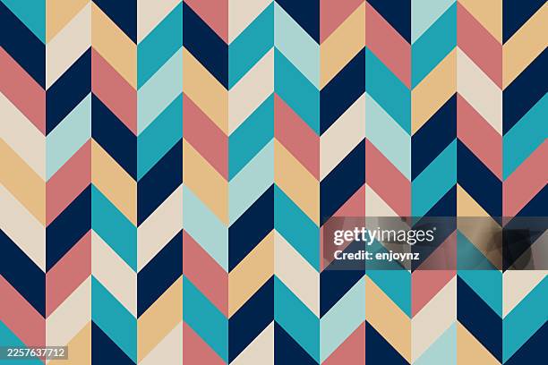 seamless colorful pattern background wallpaper - herringbone backsplash stock illustrations