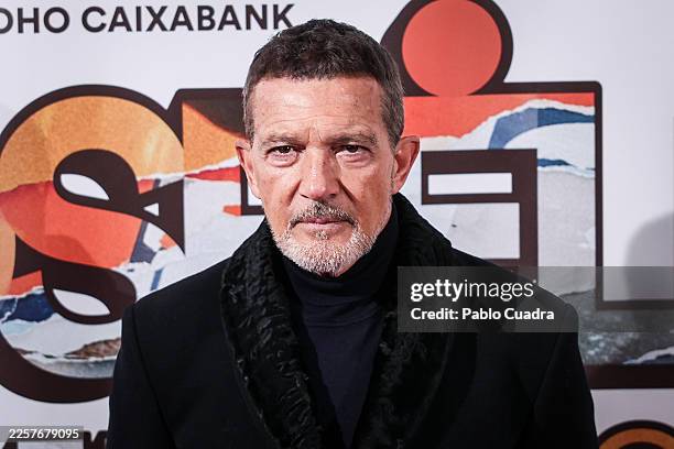 Antonio Banderas attends the ''Godspell'' premiere at the Pavon Theater on January 22, 2026 in Various Cities, Spain.