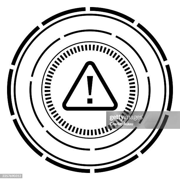 warning triangle sign - stop light pattern stock illustrations