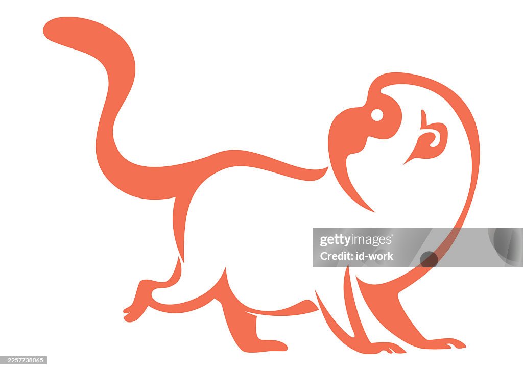 Funny monkey symbol
