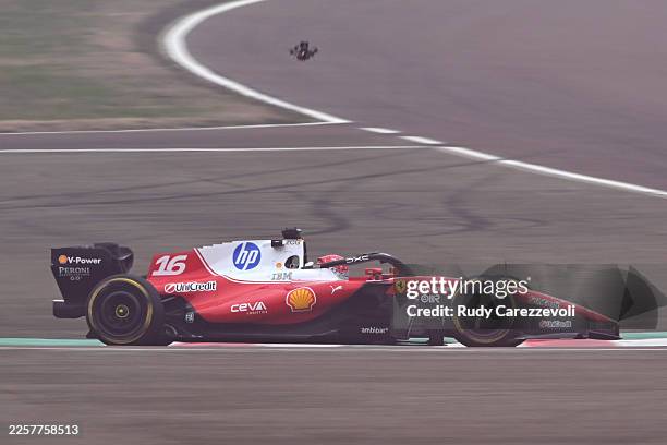 Charles Leclerc of Monaco driving the Scuderia Ferrari SF-26 on track during the Scuderia Ferrari HP F1 Shakedown at Fiorano Circuit on January 23,...