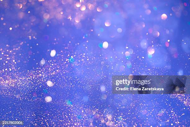blue background made of sequins.. holiday mood. copy space for your design. - glamour fotografías e imágenes de stock