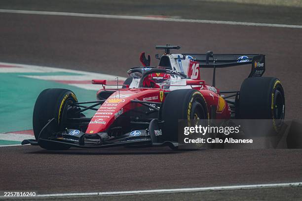 Charles Leclerc of Monaco driving the Scuderia Ferrari SF-26 on track during the Scuderia Ferrari HP F1 Shakedown at Fiorano Circuit on January 23,...