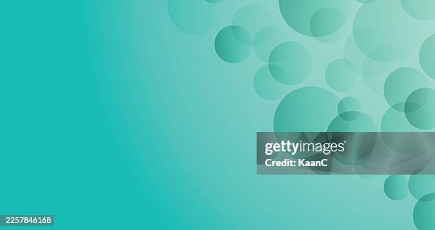 abstract bubble shapes. clorful gradient turquoise green background. - teal stock illustrations