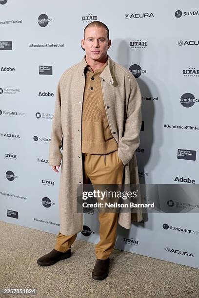 Channing Tatum attends the "Josephine" Premiere during the 2026 Sundance Film Festival at Eccles Center Theater on January 23, 2026 in Park City,...
