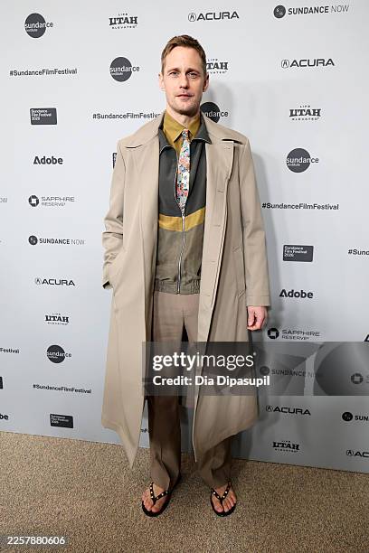 Alexander Skarsgård attends "The Moment" Premiere during the 2026 Sundance Film Festival at Eccles Center Theater on January 23, 2026 in Park City,...