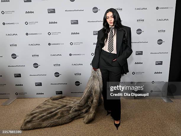 Charli XCX attends "The Moment" Premiere during the 2026 Sundance Film Festival at Eccles Center Theater on January 23, 2026 in Park City, Utah.