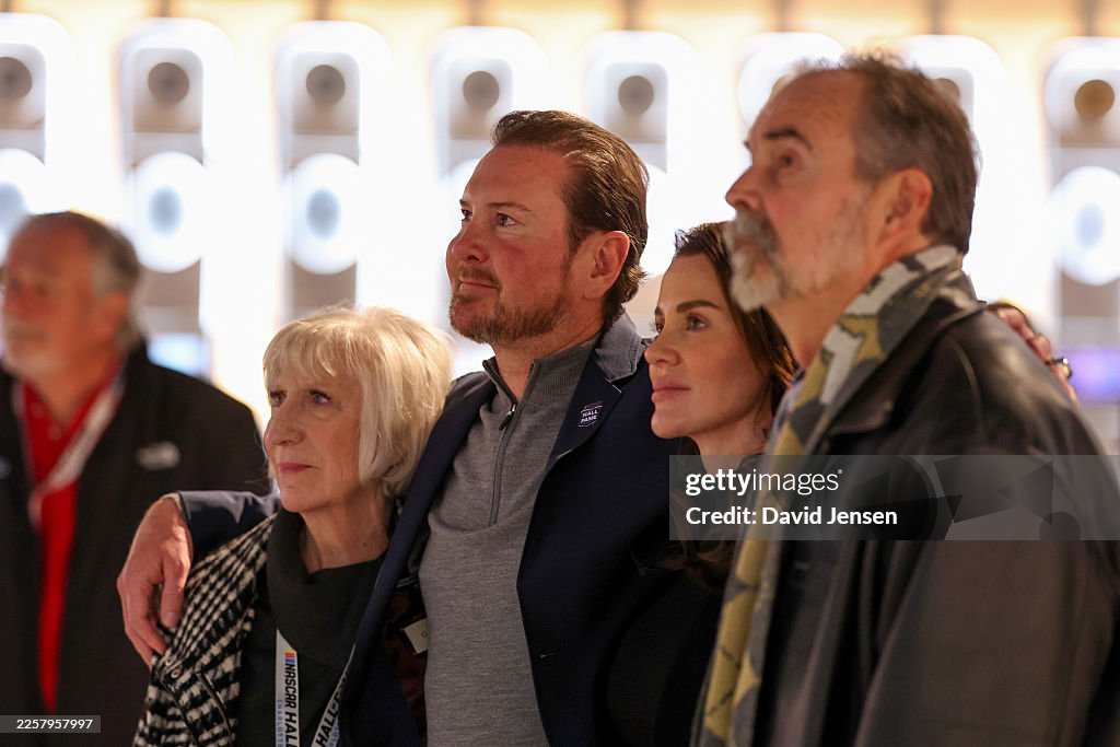 Tom Busch Hall of Fame inductee Kurt Busch his parents, Gaye Busch and Tom ...