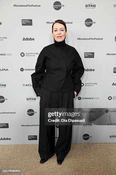 Olivia Colman attends the "Wicker" Premiere during the 2026 Sundance Film Festival at Eccles Center Theater on January 24, 2026 in Park City, Utah.