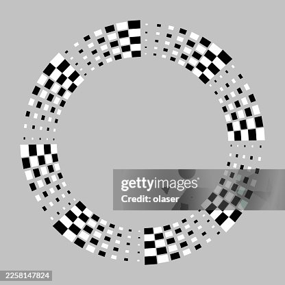 Illusion spiral pattern of checked rectangles Illusion spiral pattern of checked rectangles