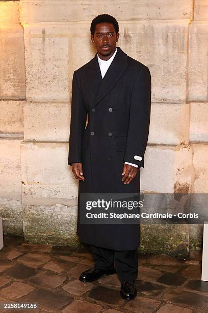 Damson Idri attends the Jacquemus Menswear Fall/Winter 2026-2027 show as part of Paris Fashion Week on January 25, 2026 in Paris, France.