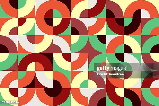 simplicity geometric pattern color block design element template - marble tile stock illustrations