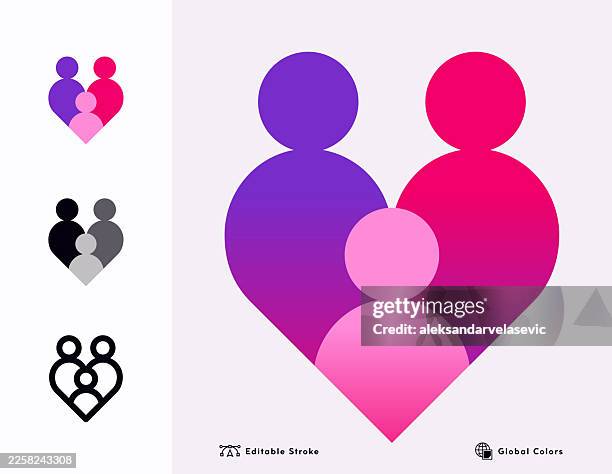 illustrations, cliparts, dessins animés et icônes de ensemble d’icônes de soutien et de soins familiaux - famille