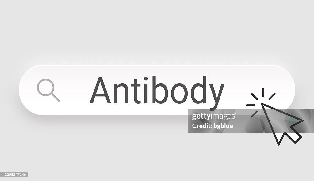 Antibody - Search Bar with cursor on blank background