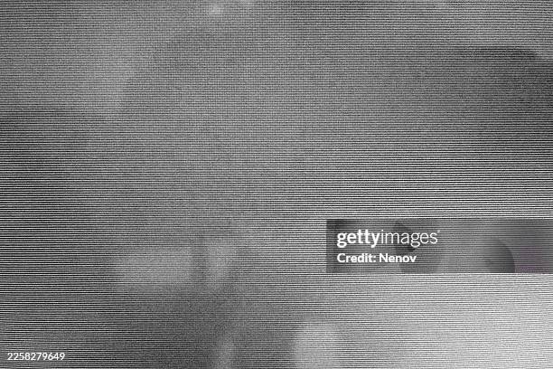 abstract texture of a digital screen with horizontal lines and pixels - photographic effects stock pictures, royalty-free photos & images