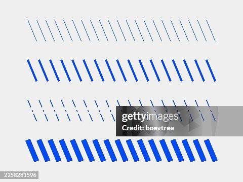 Abstract blue dynamic slanted stripe line pattern vector illustration design material set Abstract blue dynamic slanted stripe line pattern vector illustration design material set