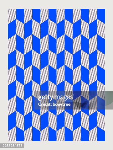 Abstract 3D perspective geometric cube pattern material vector seamless background Abstract 3D perspective geometric cube pattern material vector seamless background