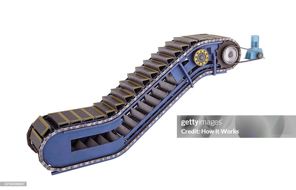 How Escalators Work Illustration