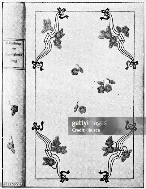 artistic bookbinding - book binding stock illustrations