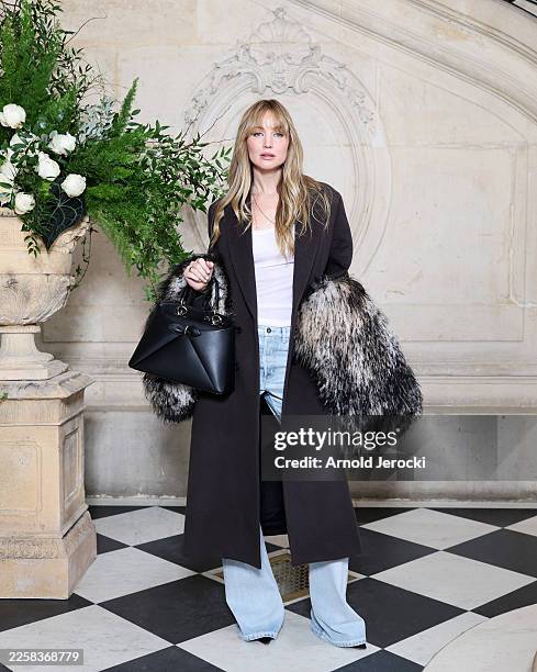 Jennifer Lawrence attends the Christian Dior Haute Couture Week Spring/Summer 2026 show as part of Paris Fashion Week on January 26, 2026 in Paris,...