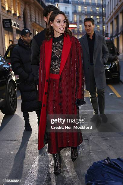 Olivia Palermo and Johannes Huebl attend Tamara Ralph during Haute Couture Spring Summer 2026 as part of Paris Fashion Week on January 26, 2026 in...