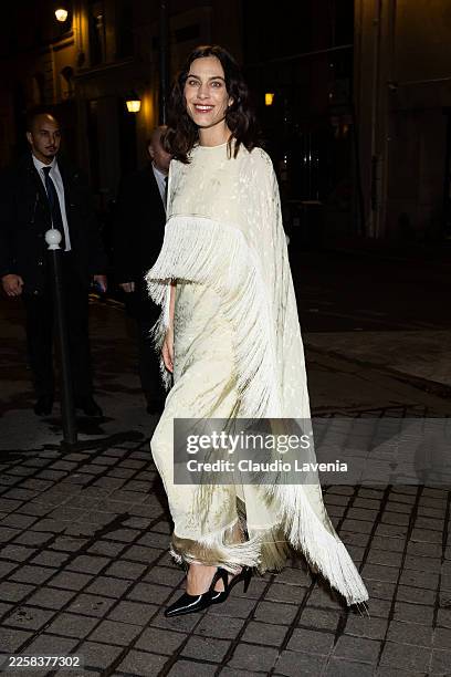 Alexa Chung is seen during the Haute Couture Spring Summer 2026 as part of Paris Fashion Week on January 26, 2026 in Paris, France.