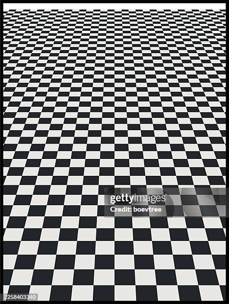 perspective chess board poster - chassis stock illustrations