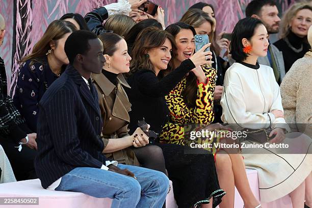 Malick Bodian, Claire Foy, Penélope Cruz, Dua Lipa and Kim Go-eun attend the Chanel Haute Couture Week Spring/Summer 2026 show as part of Paris...