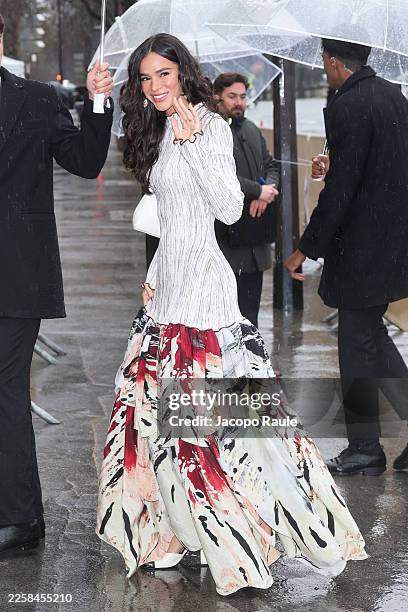 Bruna Marquezine attends Chanel Haute Couture Week Spring/Summer 2026 show as part of Paris Fashion Week on January 27, 2026 in Paris, France.