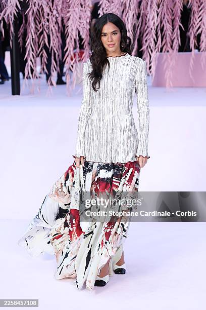 Bruna Marquezine attends the Chanel Haute Couture Week Spring/Summer 2026 show as part of Paris Fashion Week on January 27, 2026 in Paris, France.