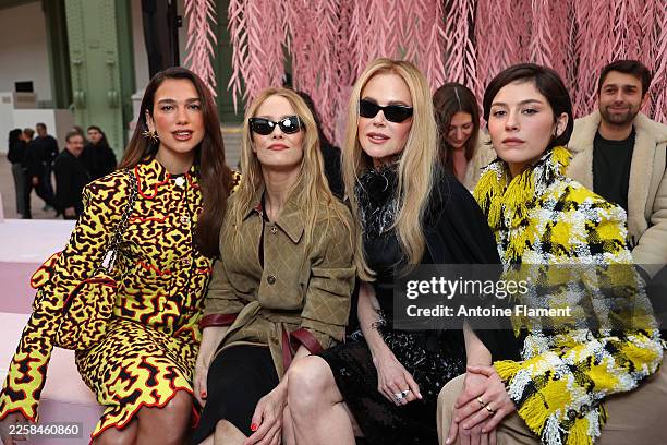 Dua Lipa, Vanessa Paradis, Nicole Kidman and Gracie Abrams attends the Chanel Haute Couture Week Spring/Summer 2026 show as part of Paris Fashion...