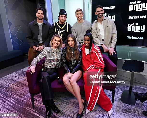Jesse Solomon, Lindsay Hubbard, West Wilson, Amanda Batula, Kyle Cooke, Ciara Miller and Carl Radke of the cast of Bravo's 'Summer House' appear on...