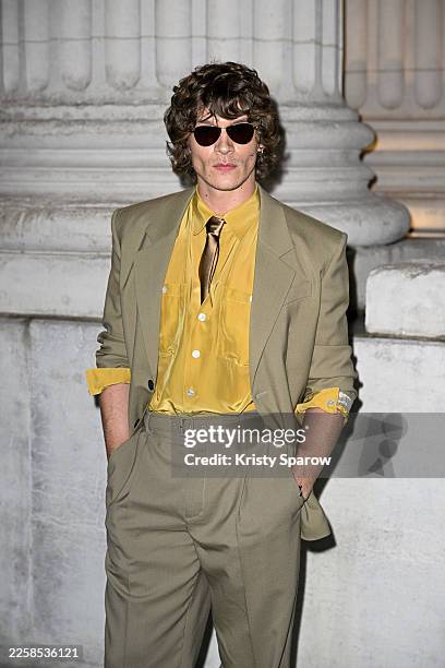 Connor Storrie attends the Saint Laurent Menswear Fall/Winter 2026-2027 show as part of Paris Fashion Week on January 27, 2026 in Paris, France.