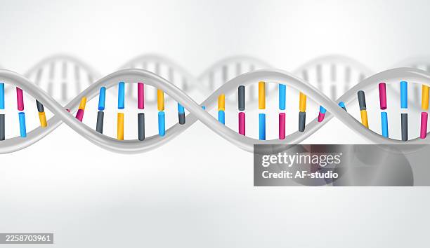 dna double helix vector background with global colors for easy editing - nucleotide stock illustrations stock illustrations