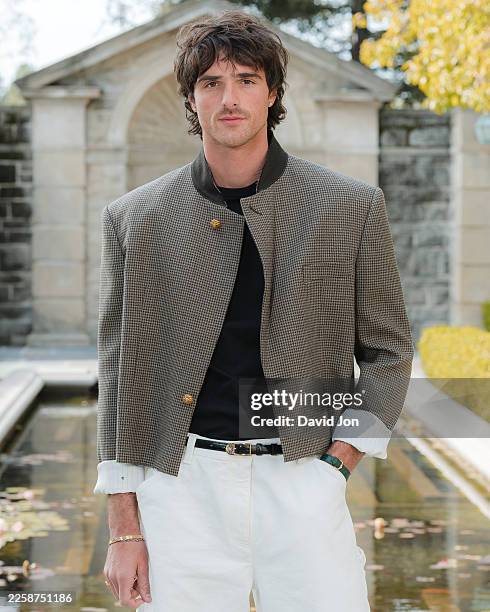 Jacob Elordi attends the "Wuthering Heights" Global Junket Photocall at Greystone Mansion on January 28 in Beverly Hills, California.