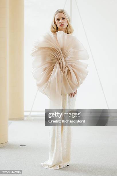 Maren Tschinkel attends the Aelis Haute Couture Week Spring/Summer 2026 show at Maison du Luxembourg as part of Paris Fashion Week on January 29,...