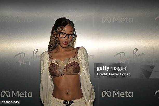 Maya J'ane attends the Ray-Ban Meta's Pre-Grammy Celebration on January 28, 2026 in Hollywood, California.